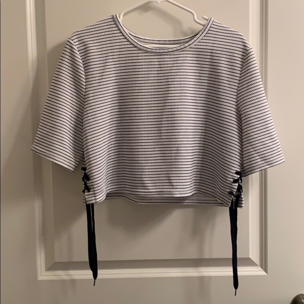 Striped crop top